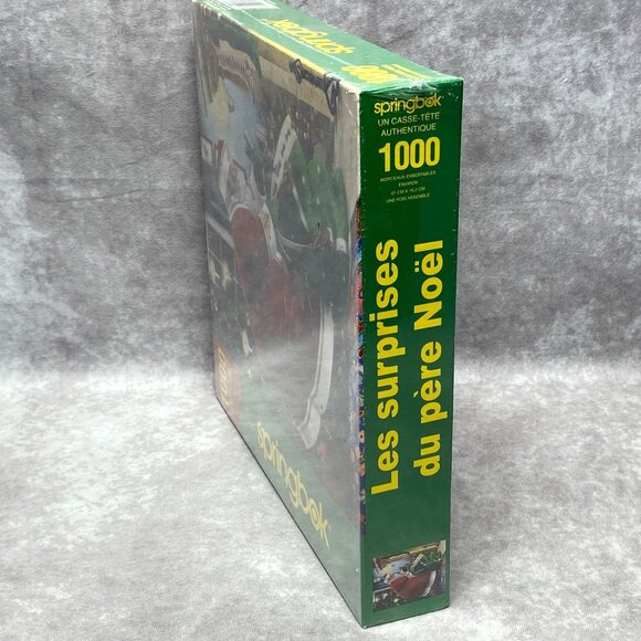Santas Delivery Springbok 1000 Piece Puzzle Christmas Scene USA Made 2008 - Picture 3 of 6